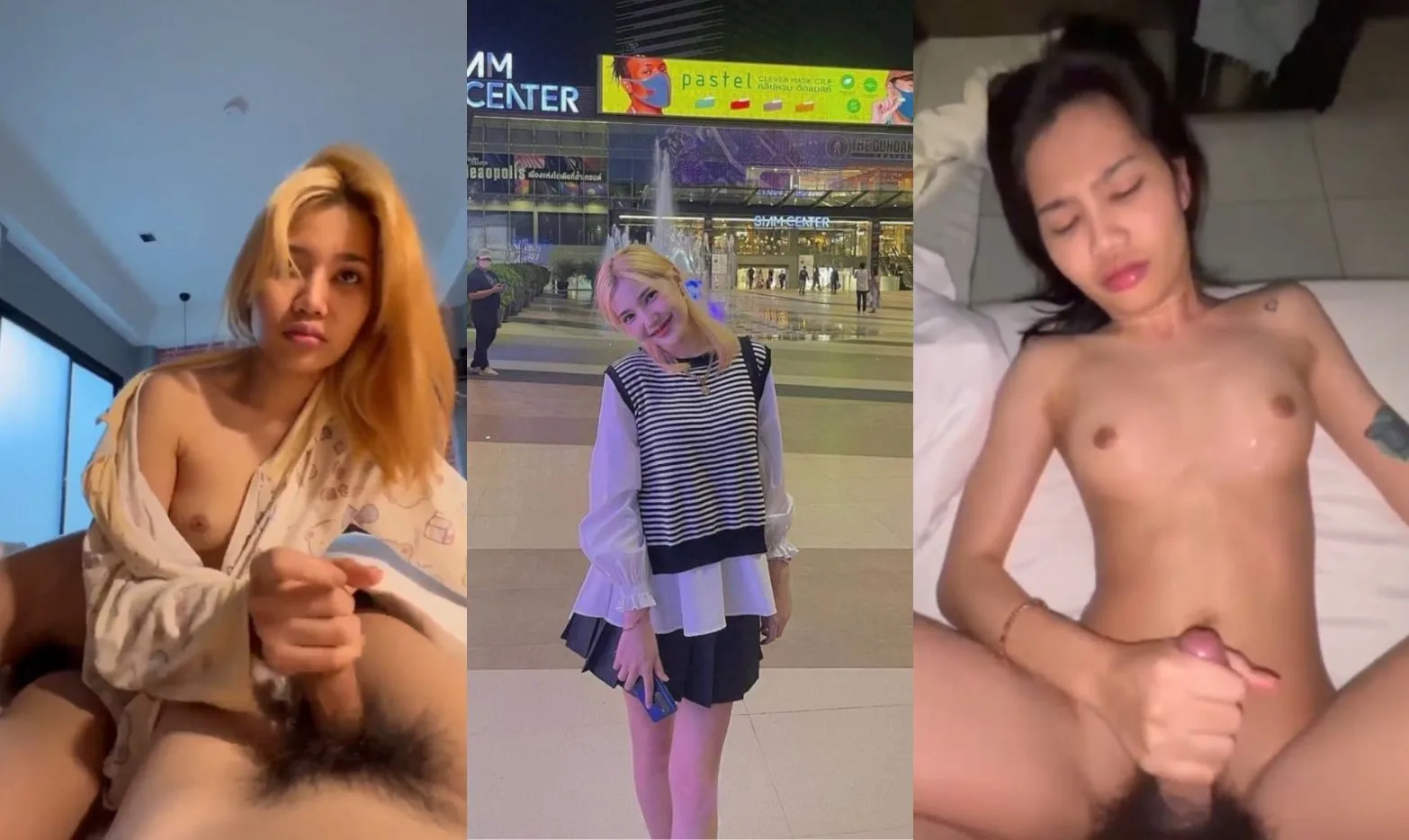 คลิปหลุดทางบ้าน สาวหัวทอง ขึ้นขย่มควยผัว ครางเสียวหีลั่นห้อง นมเต็มมือ โยกเอวพริ้วจัด
